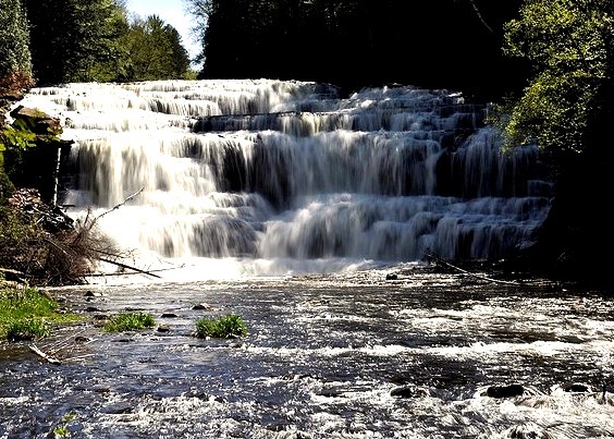 The Agate Falls Scenic Site is a waterfall and state park located in southeastern Ontonagon County, Michigan.