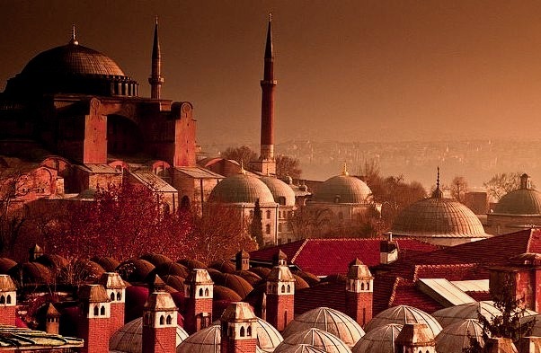 by David Butali on Flickr.Sunrise over Hagia Sophia - Istanbul, Turkey.