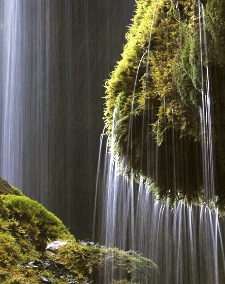 Schleierfall waterfall in Wilder Kaiser range, Austria