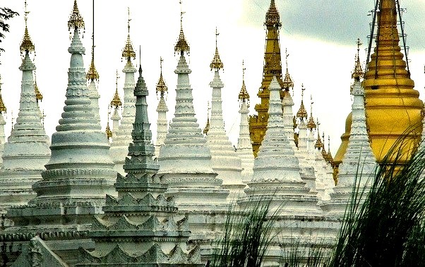Stupas in Mandalay, Myanmar