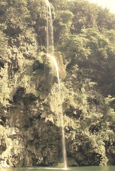 Waterfall on Wuyang River, Guizhou Province, China
