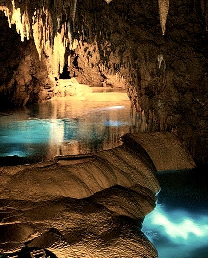 Mystic pools in Gyokusendo Cave, Okinawa, Japan