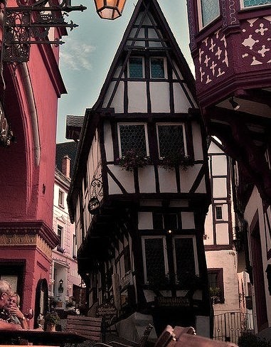 Lovely streets of Bernkastel-Kues in Rhineland-Palatinate, Germany